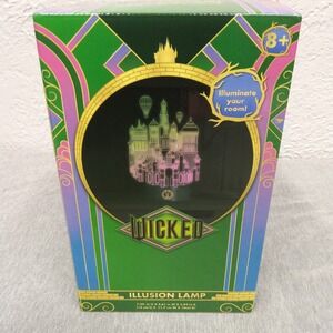 Universal Wicked Emerald City 3D Illusion Lamp Battery Operated New In Box